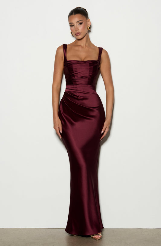 Robe Longue Robe - Cerise laquée