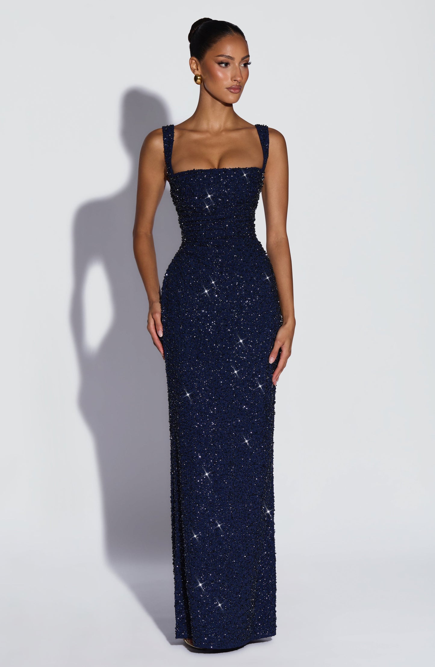 Robe Longue Calanthe - Navy Sparkle