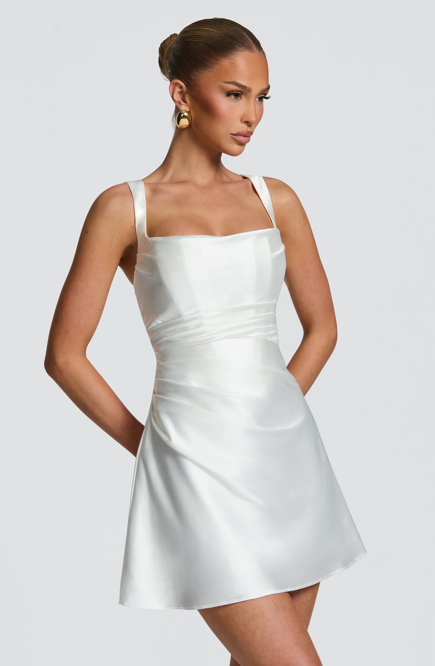 Robe Courte Calanthe - Ivoire