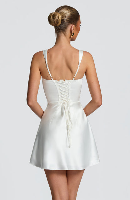 Robe Courte Calanthe - Ivoire