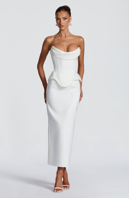 Robe Midi Calliope - Ivoire