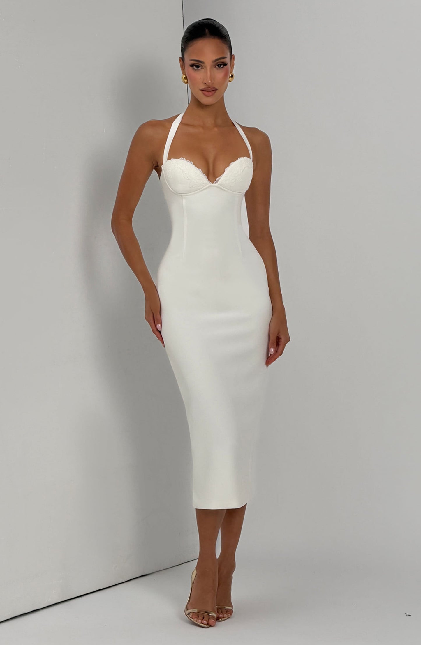 Robe Midi Cassia - Ivoire