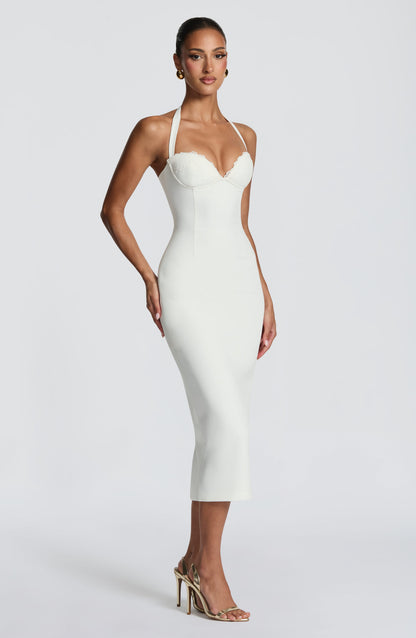 Robe Midi Cassia - Ivoire