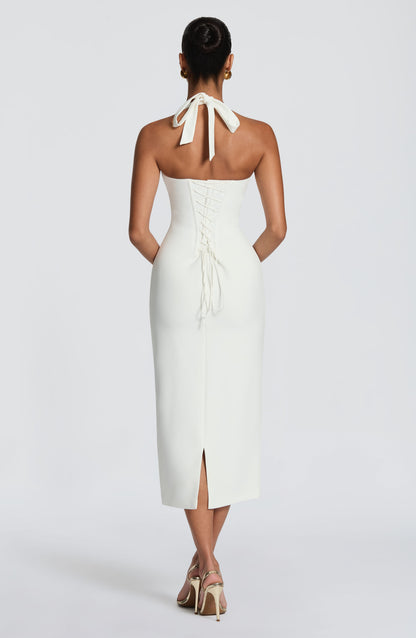 Robe Midi Cassia - Ivoire