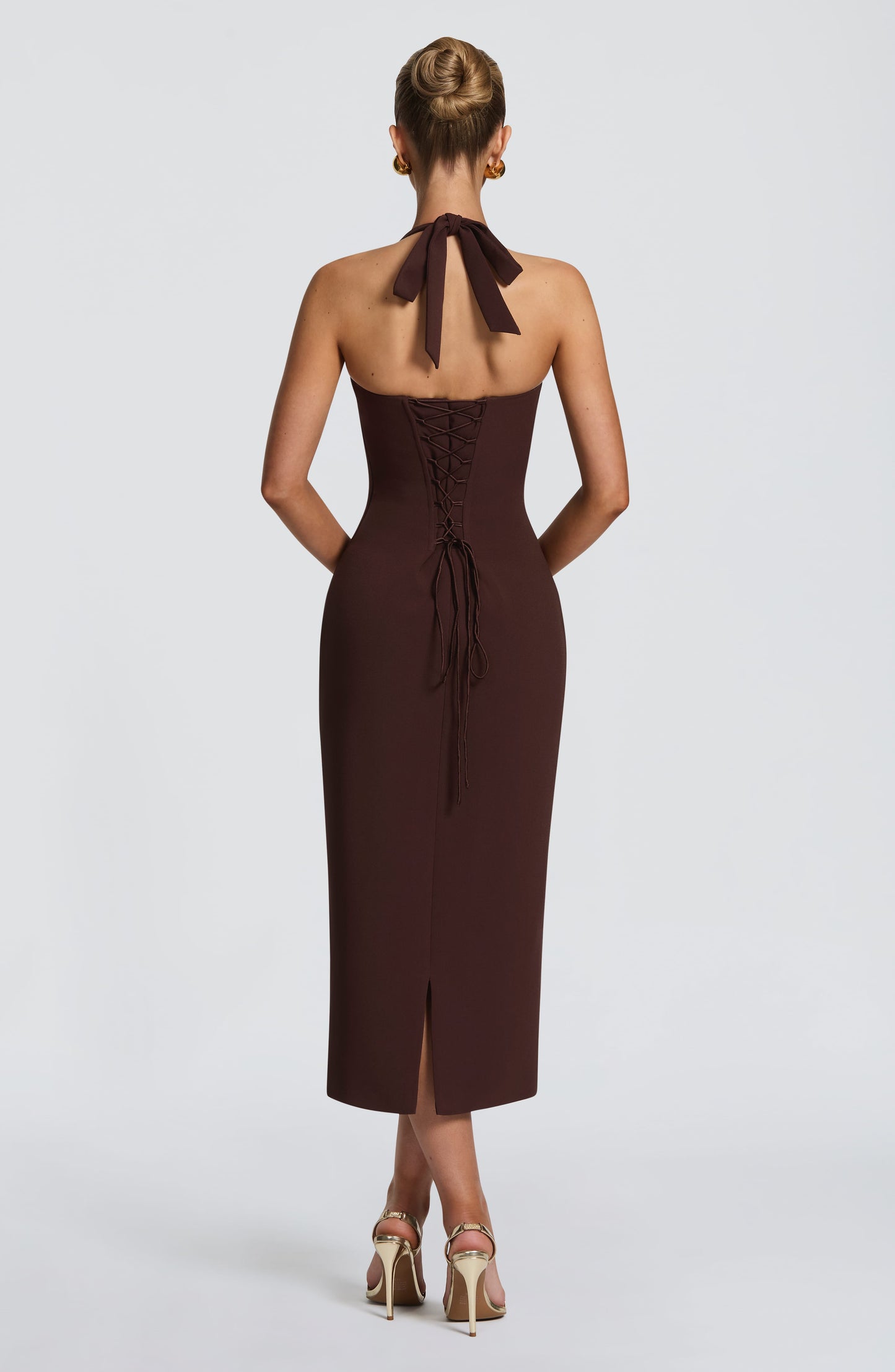Robe Midi Cassia - Brun Prune