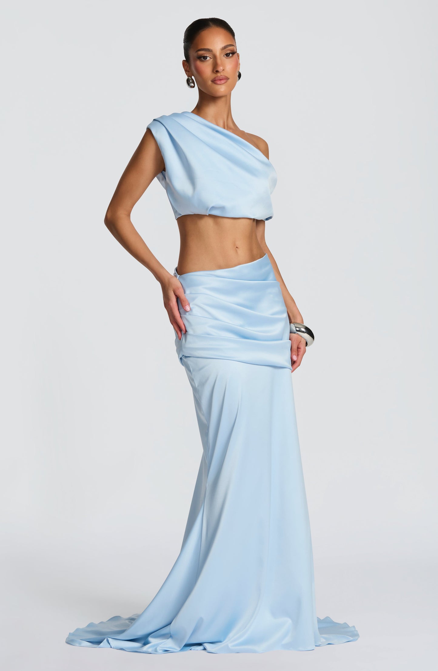 Robe Longue Claudette - Glacier blue