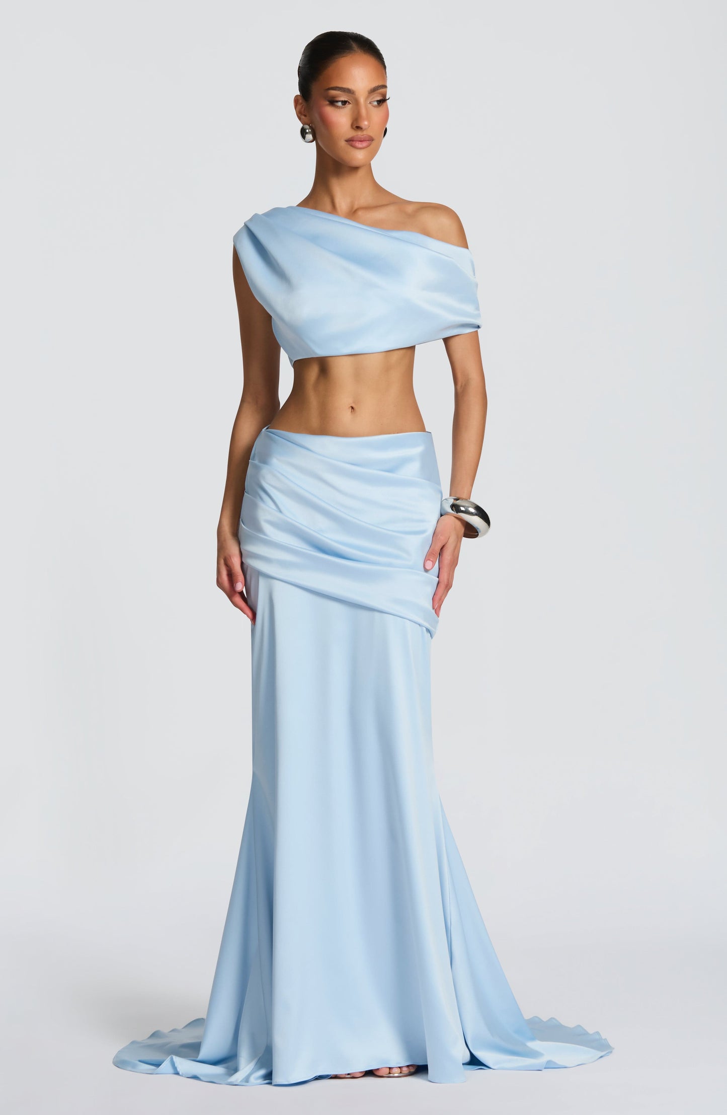 Robe Longue Claudette - Glacier blue