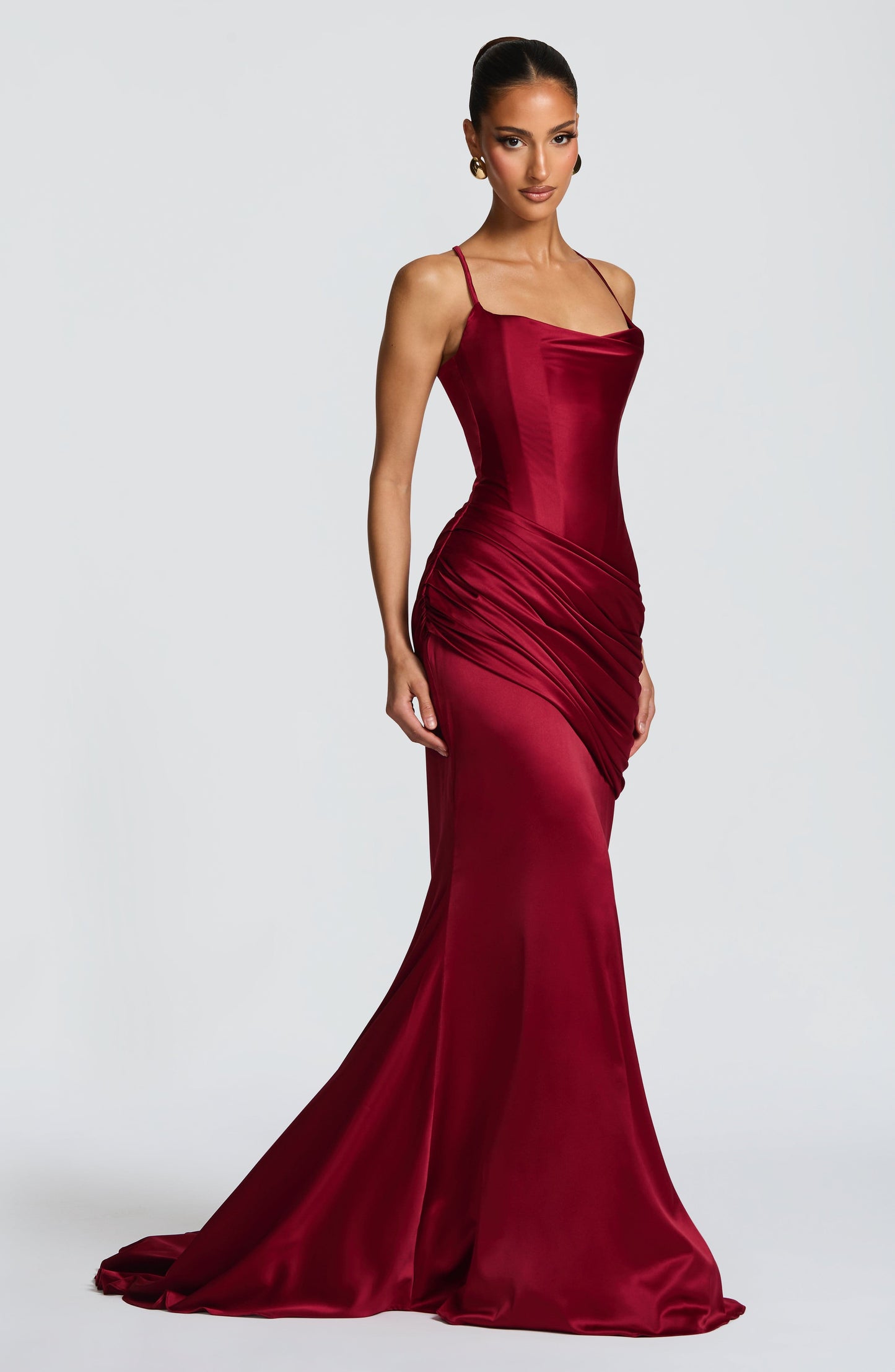 Robe Longue Connie - Bourgogne
