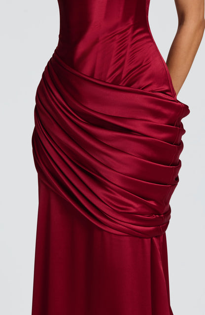 Robe Longue Connie - Bourgogne