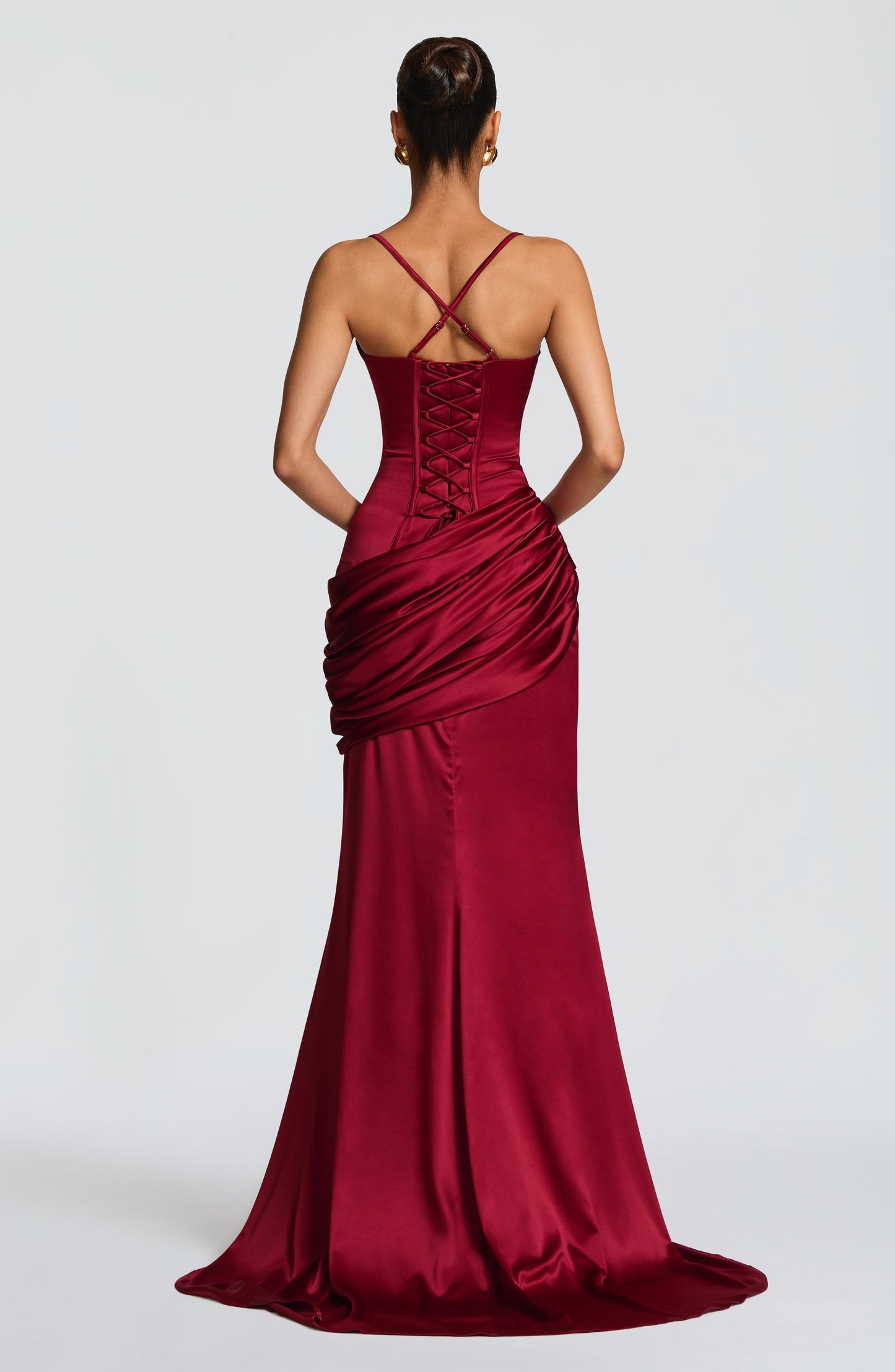Robe Longue Connie - Bourgogne