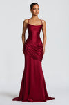 Robe Longue Connie - Bourgogne