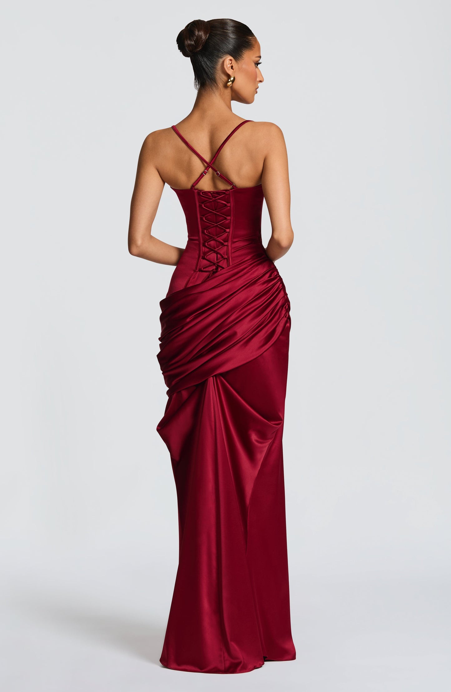 Robe Longue Connie - Bourgogne