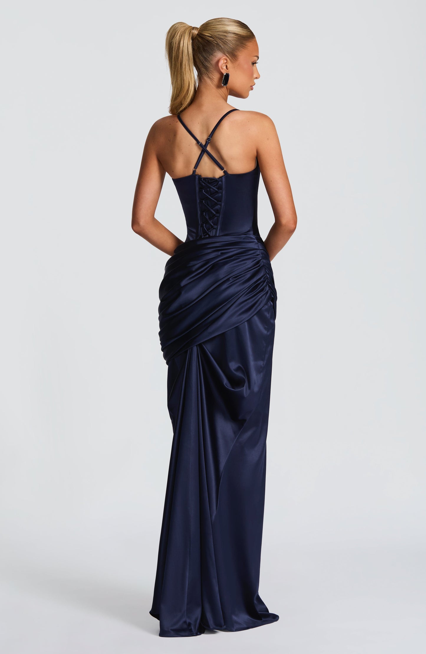 Robe Longue Connie - Bleu Marine