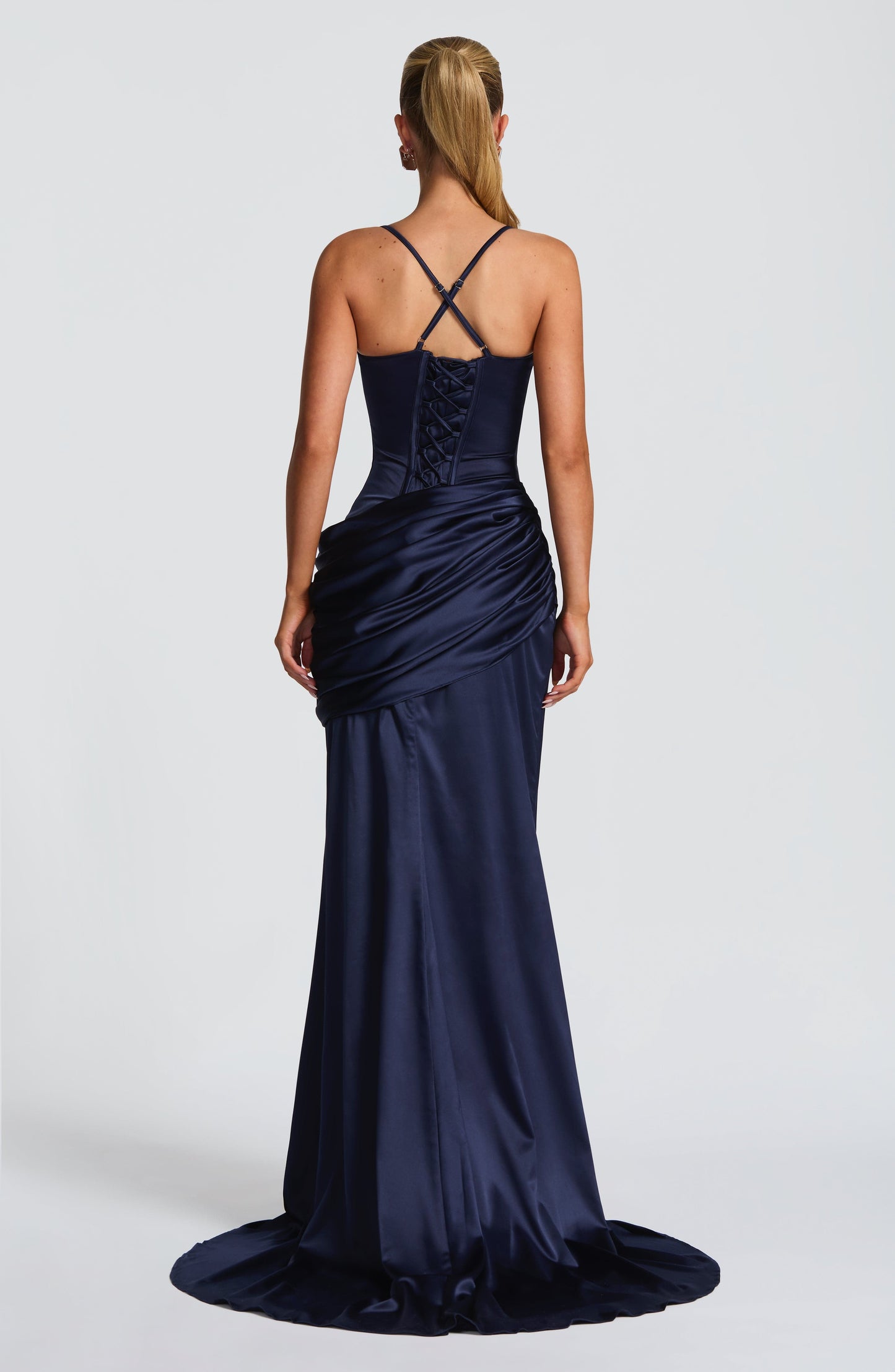 Robe Longue Connie - Bleu Marine