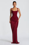 Robe Longue Cornelia - Bourgogne