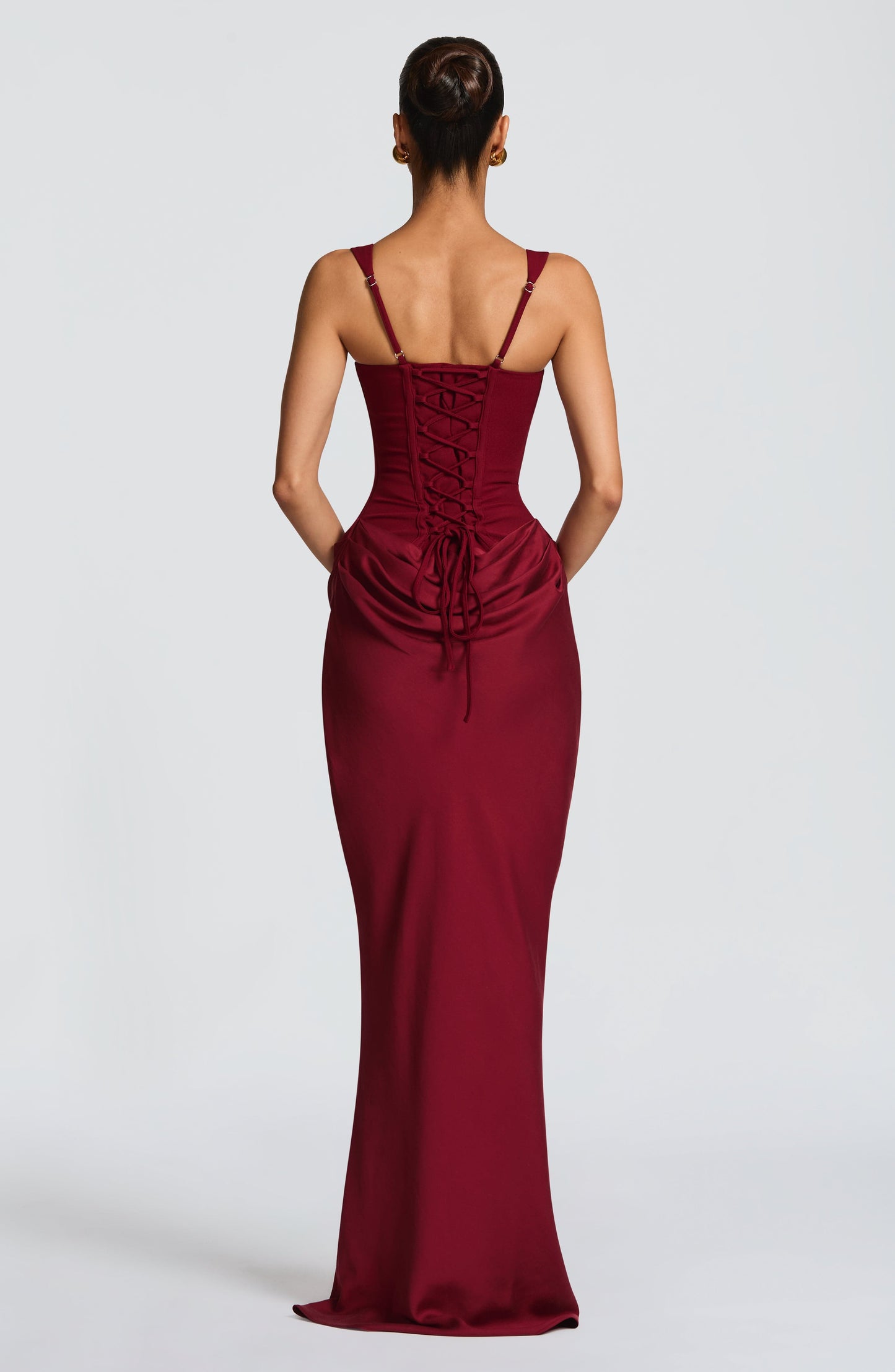 Robe Longue Cornelia - Bourgogne