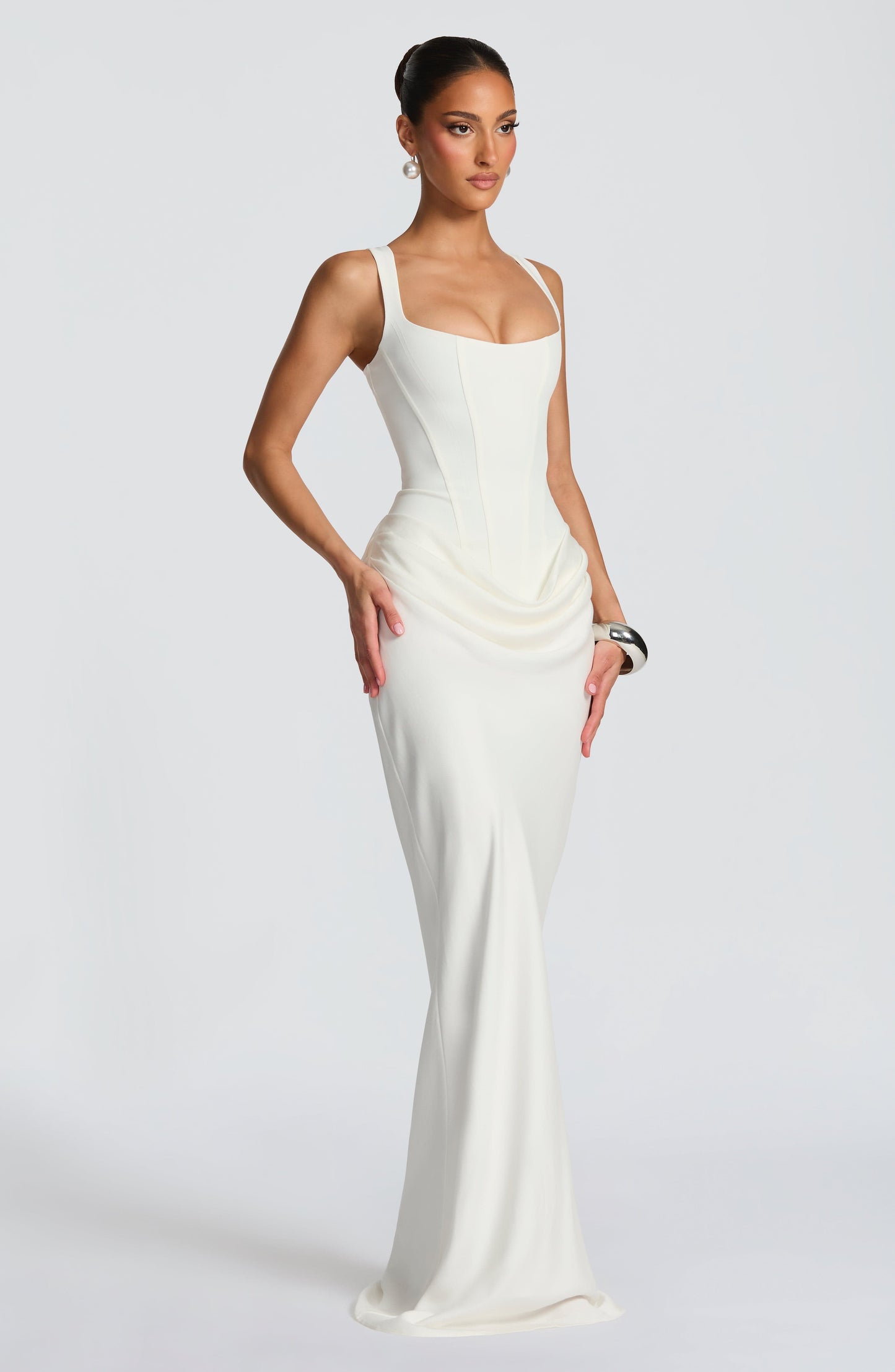 Robe Longue Cornelia - Ivoire