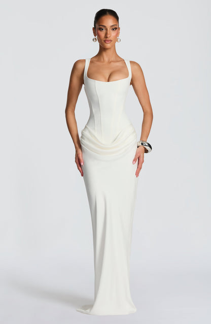 Robe Longue Cornelia - Ivoire