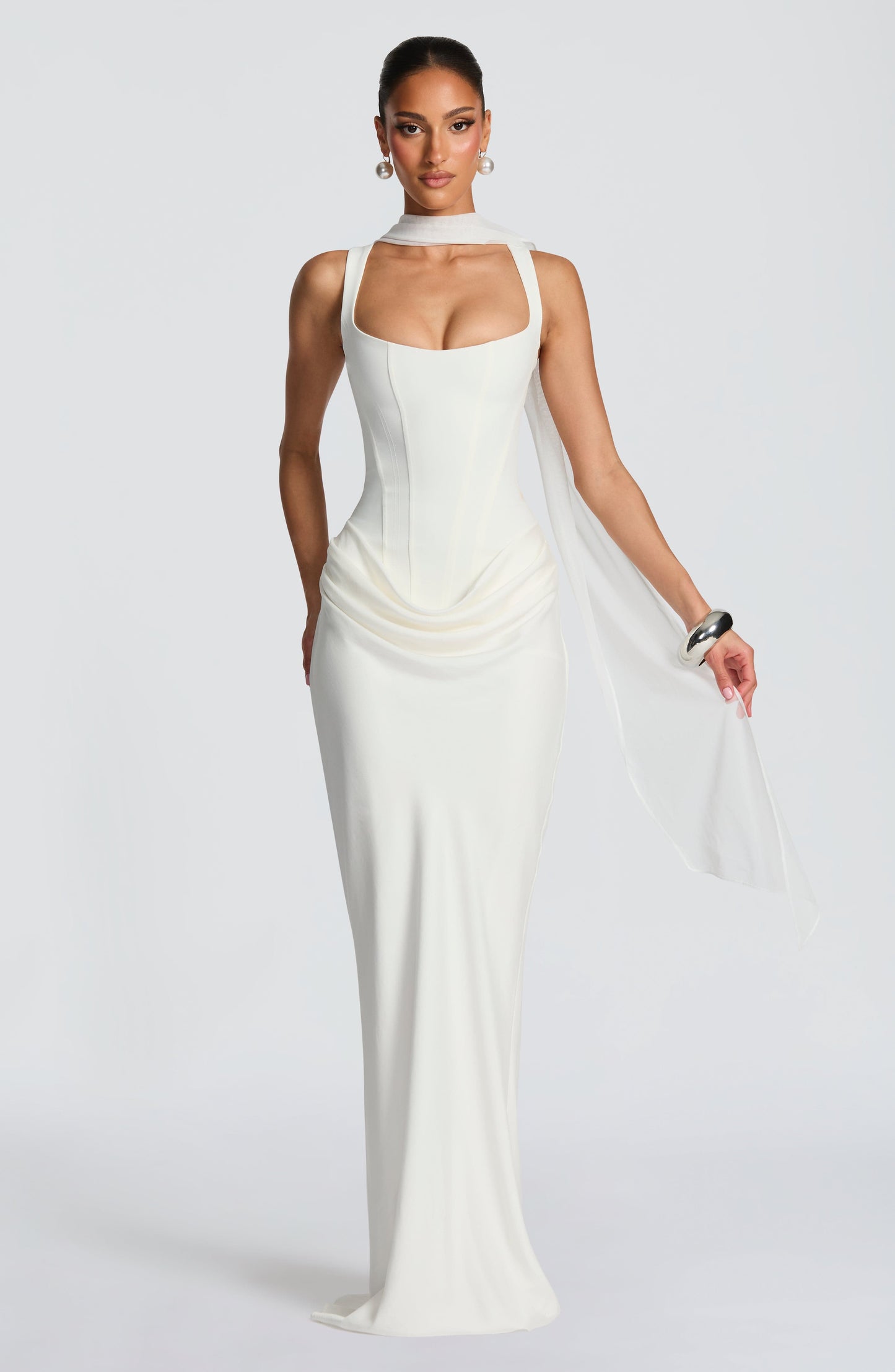 Robe Longue Cornelia - Ivoire