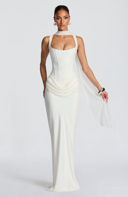 Robe Longue Cornelia - Ivoire