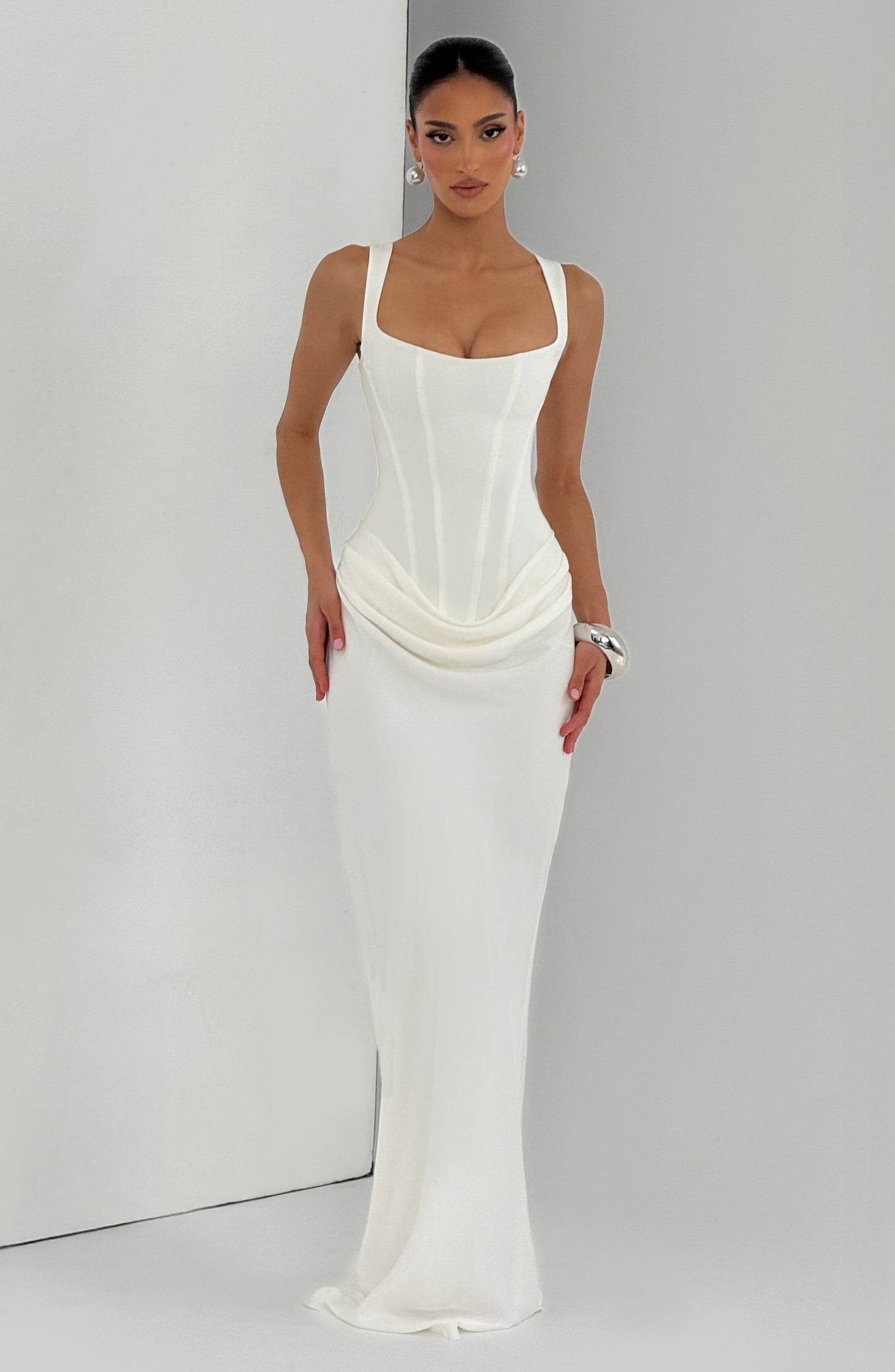 Robe Longue Cornelia - Ivoire