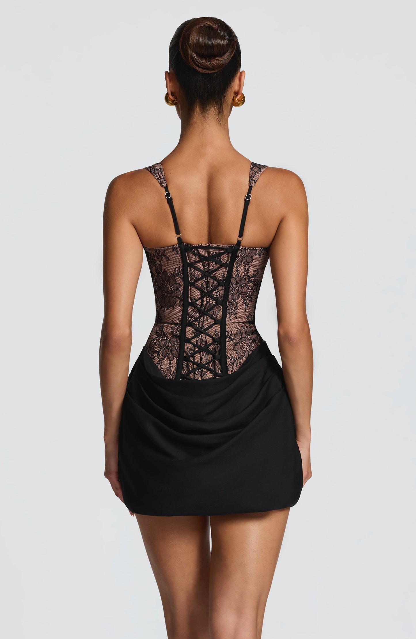 Robe Courte Cornelia - Black Lace