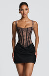 Robe Courte Cornelia - Black Lace
