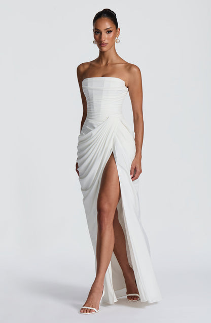 Robe Longue Cyra - Ivoire