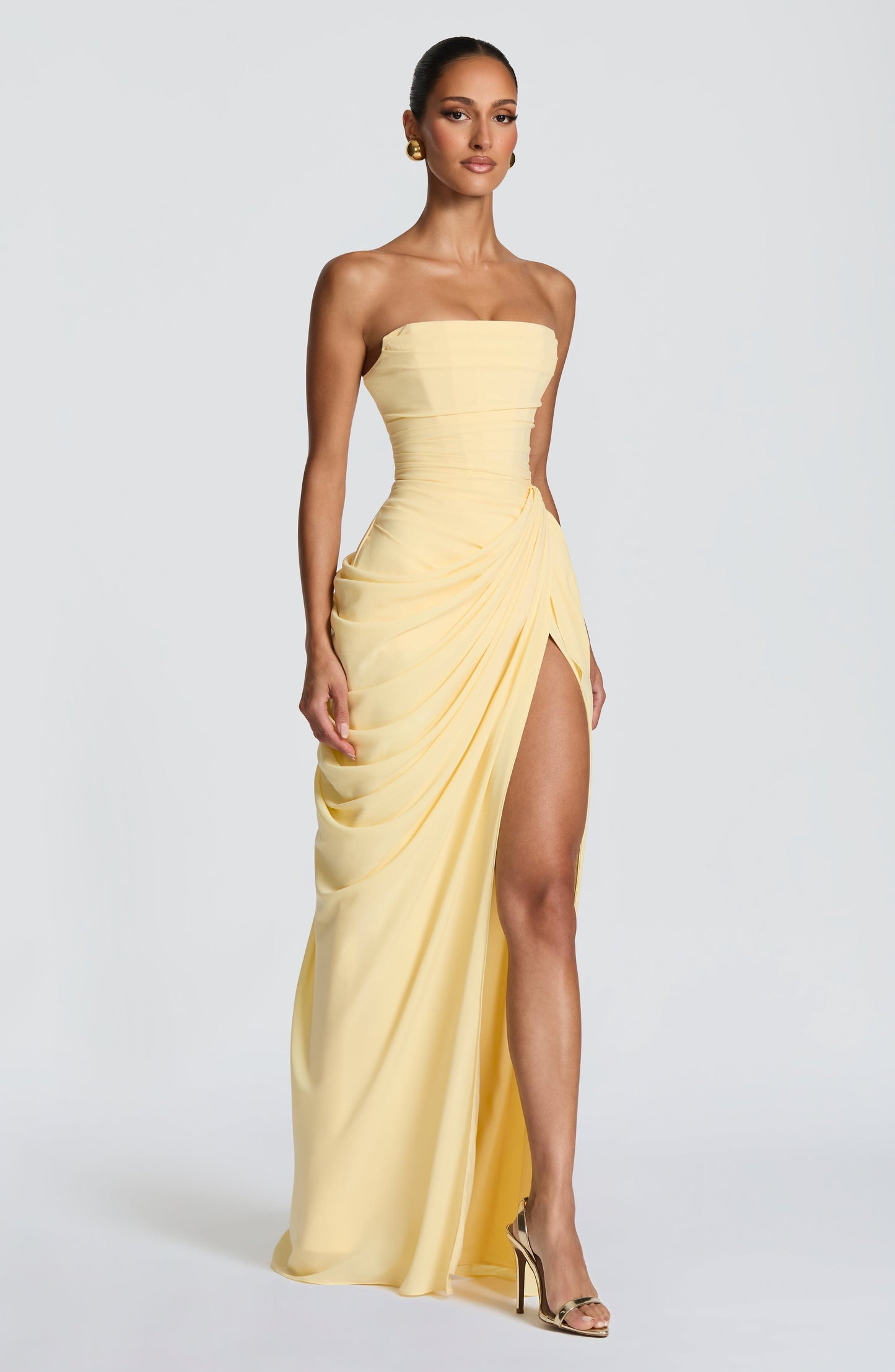Robe Longue Cyra - Jaune citron