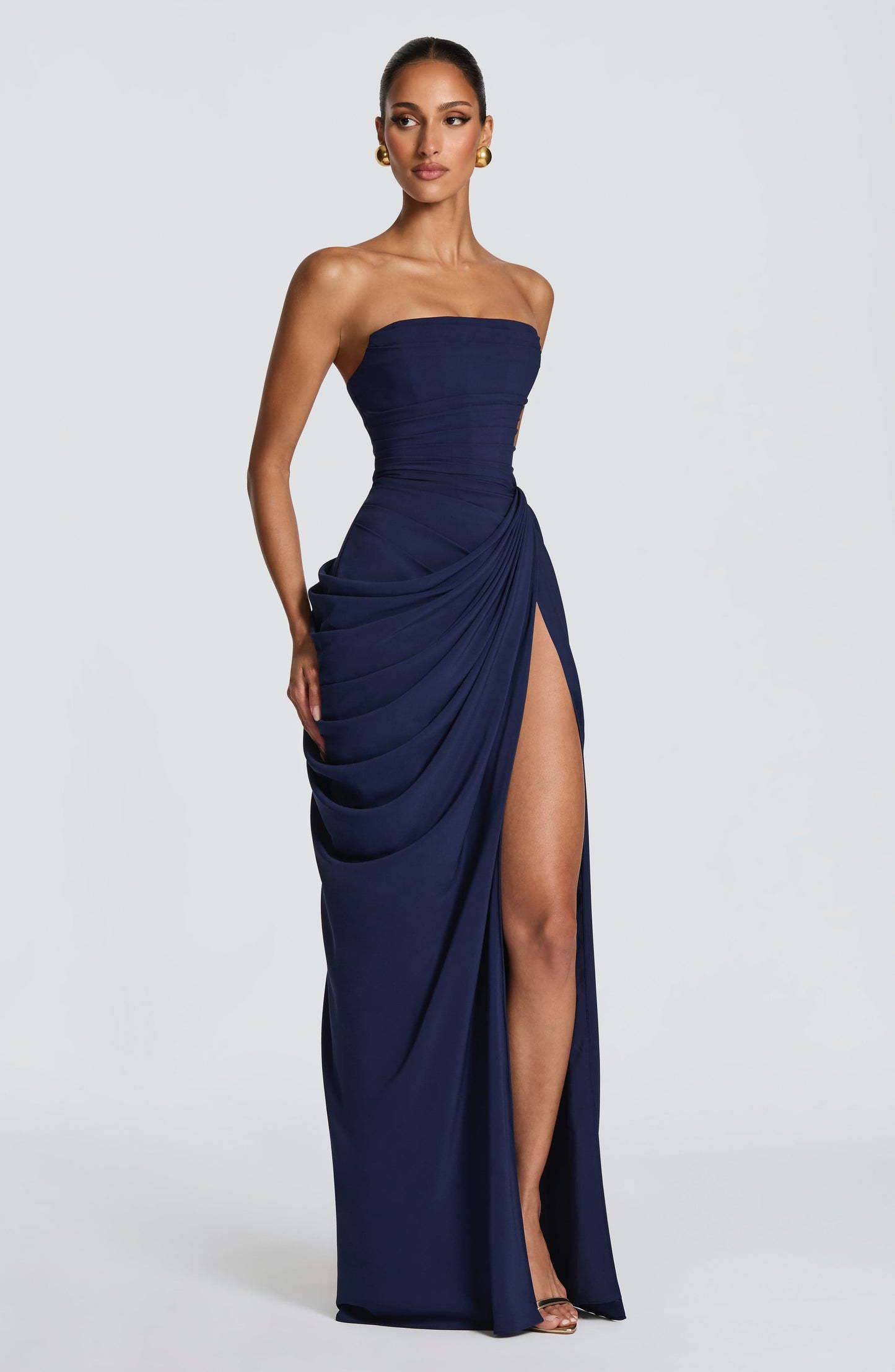 Robe Longue Cyra - Bleu marine