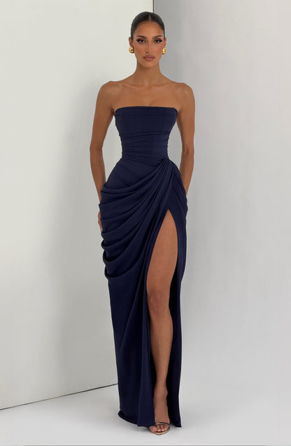 Robe Longue Cyra - Bleu marine