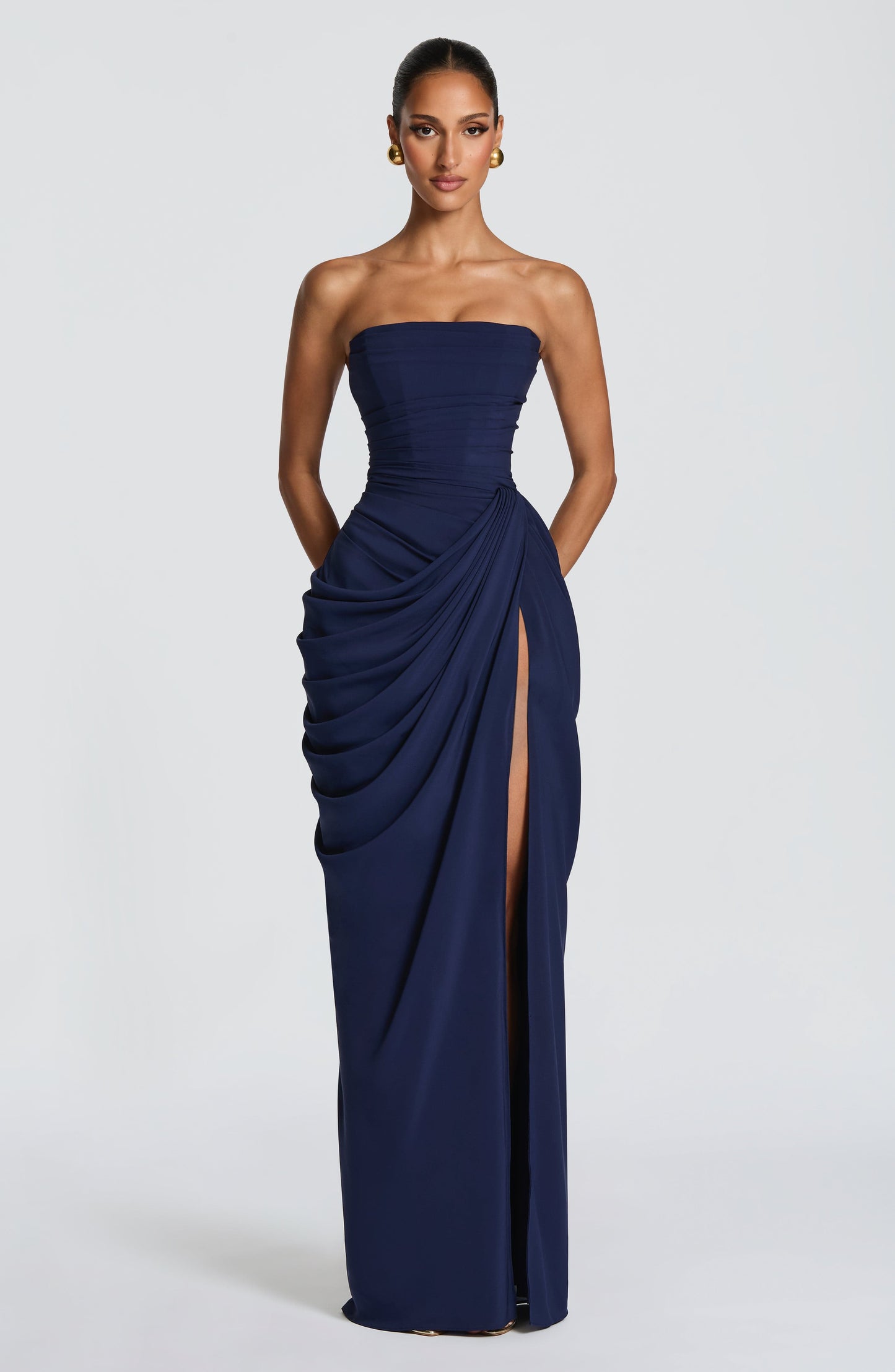 Robe Longue Cyra - Bleu marine