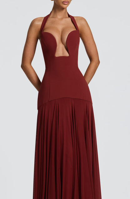 Robe Longue Cyrene - Rouille profond