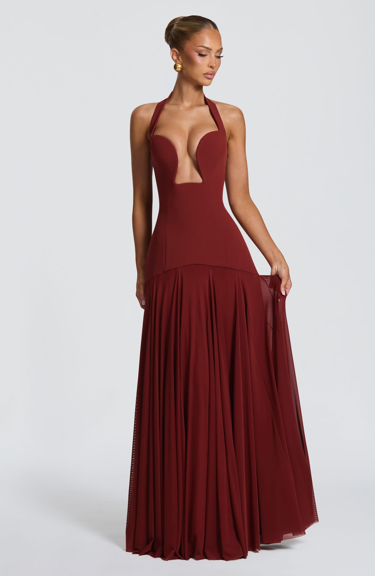 Robe Longue Cyrene - Rouille profond