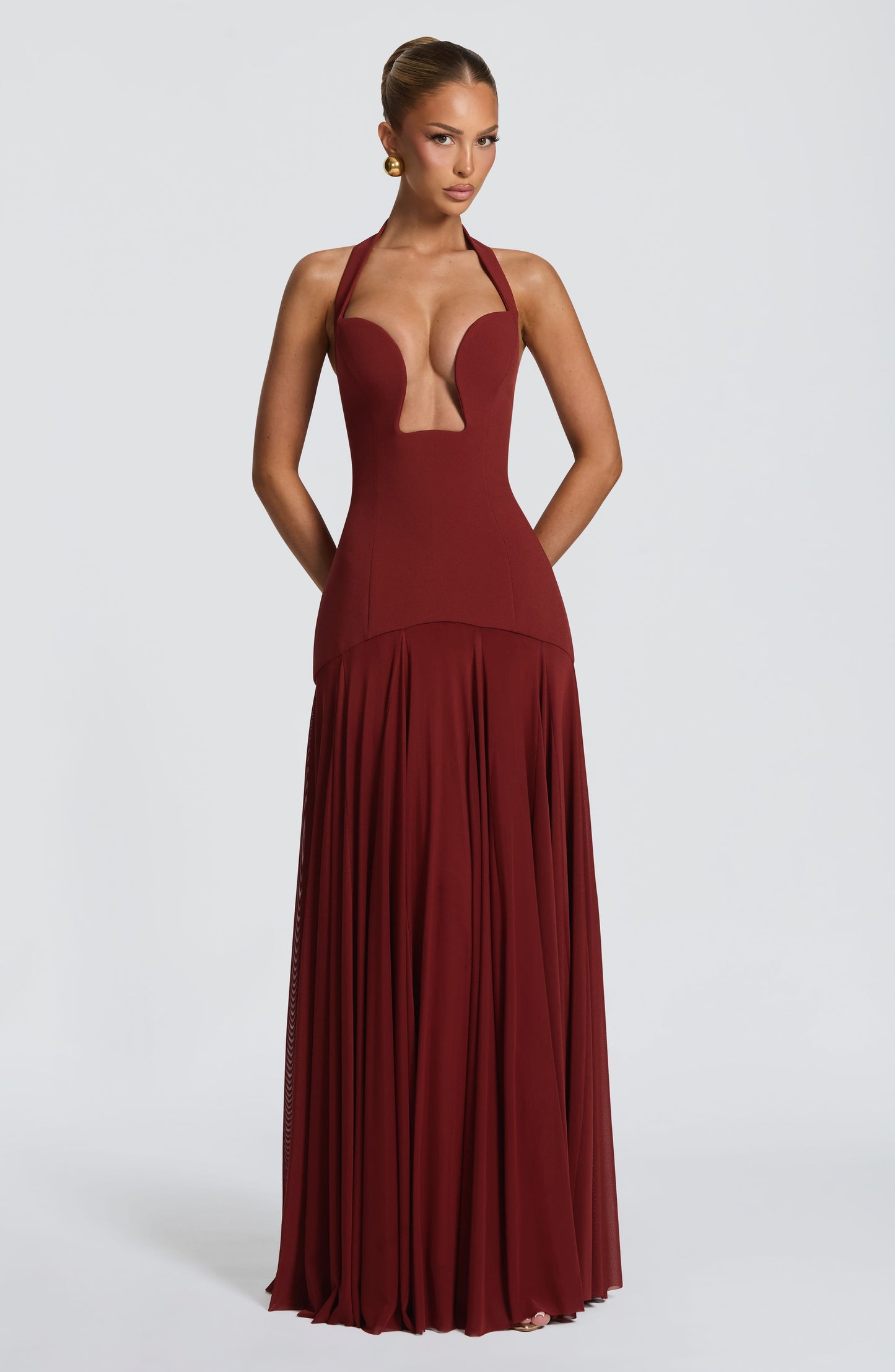 Robe Longue Cyrene - Rouille profond