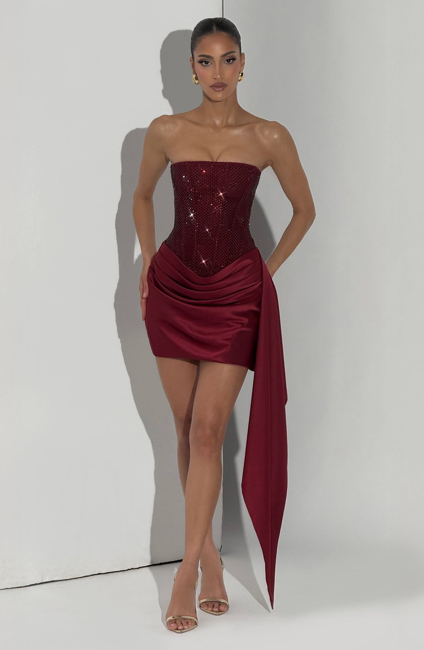 Robe Courte Ebony - Bourgogne