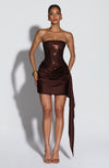 Robe Courte Ebony - Brun Prune