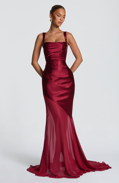 Robe Longue Eliza - Bourgogne