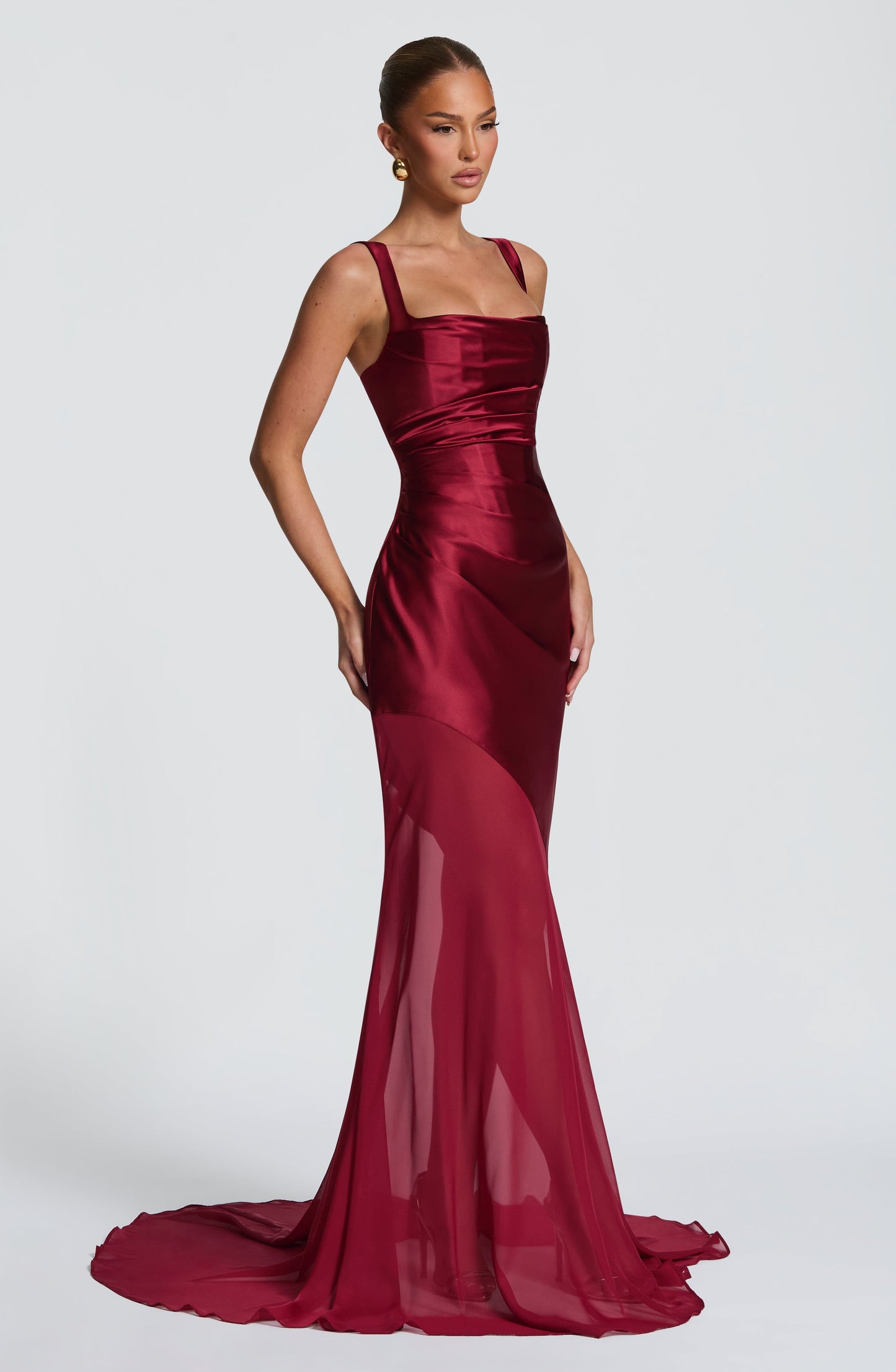 Robe Longue Eliza - Bourgogne