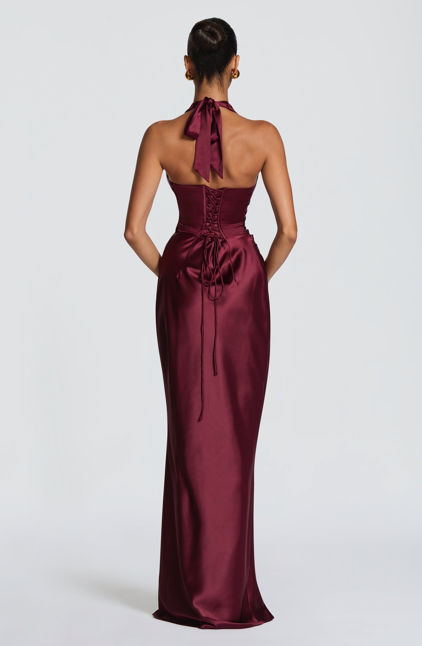 Robe Longue Longue - Cerise laquée