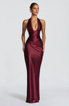 Robe Longue Longue - Cerise laquée