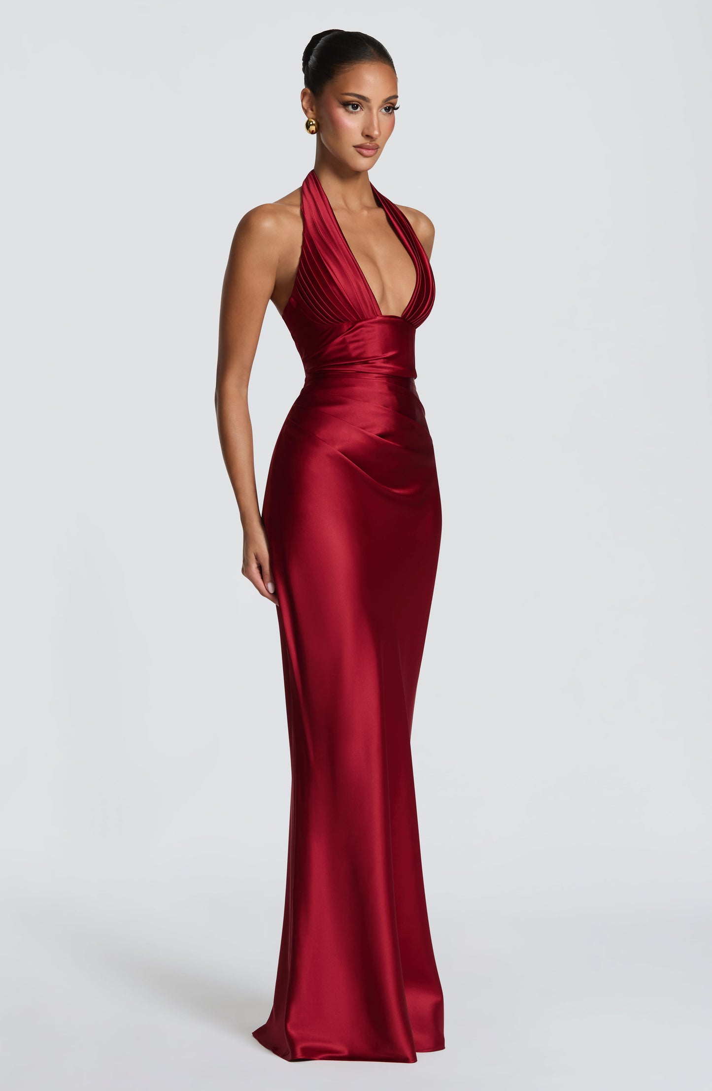 Robe Longue Elowen - Rouge profond