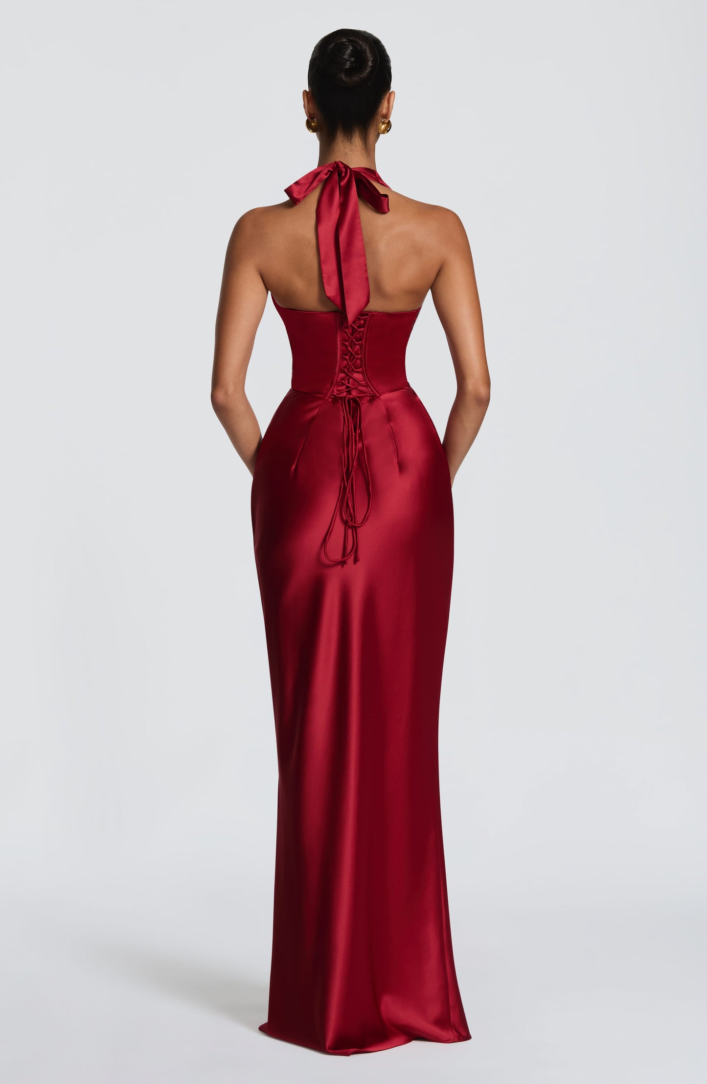 Robe Longue Elowen - Rouge profond