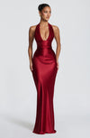 Robe Longue Elowen - Rouge profond