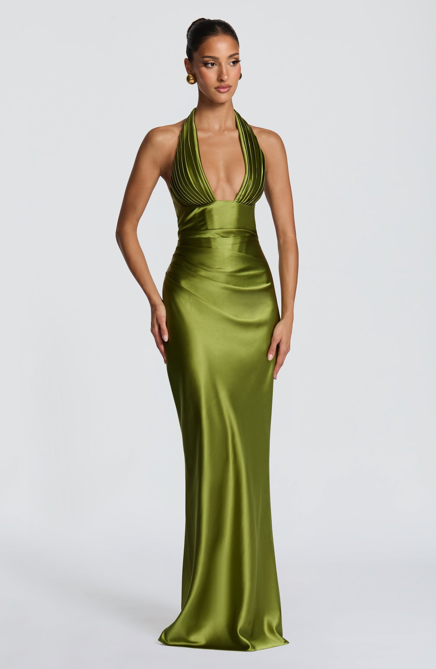 Robe Longue Elowen - Vert olive