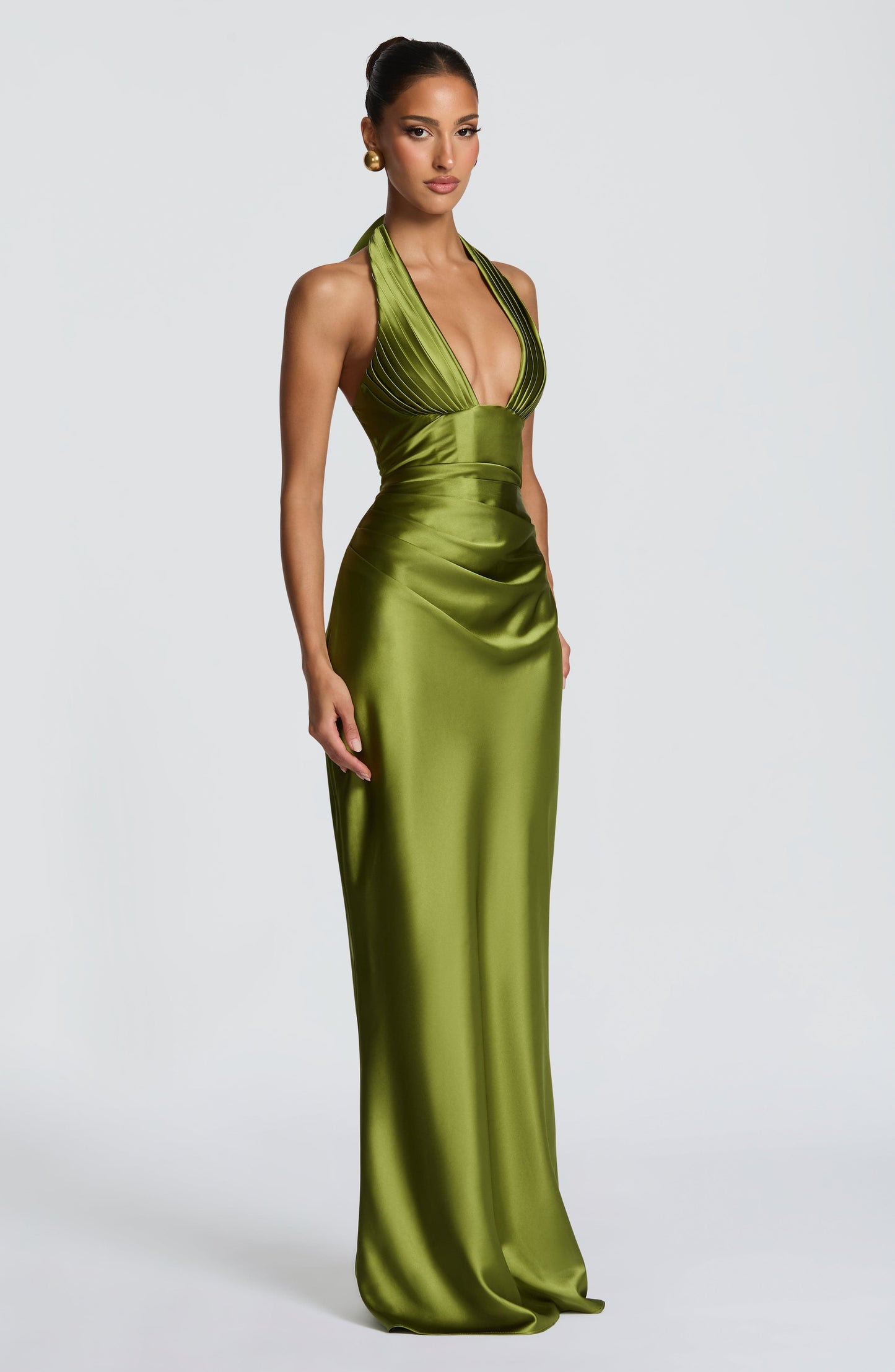 Robe Longue Elowen - Vert olive