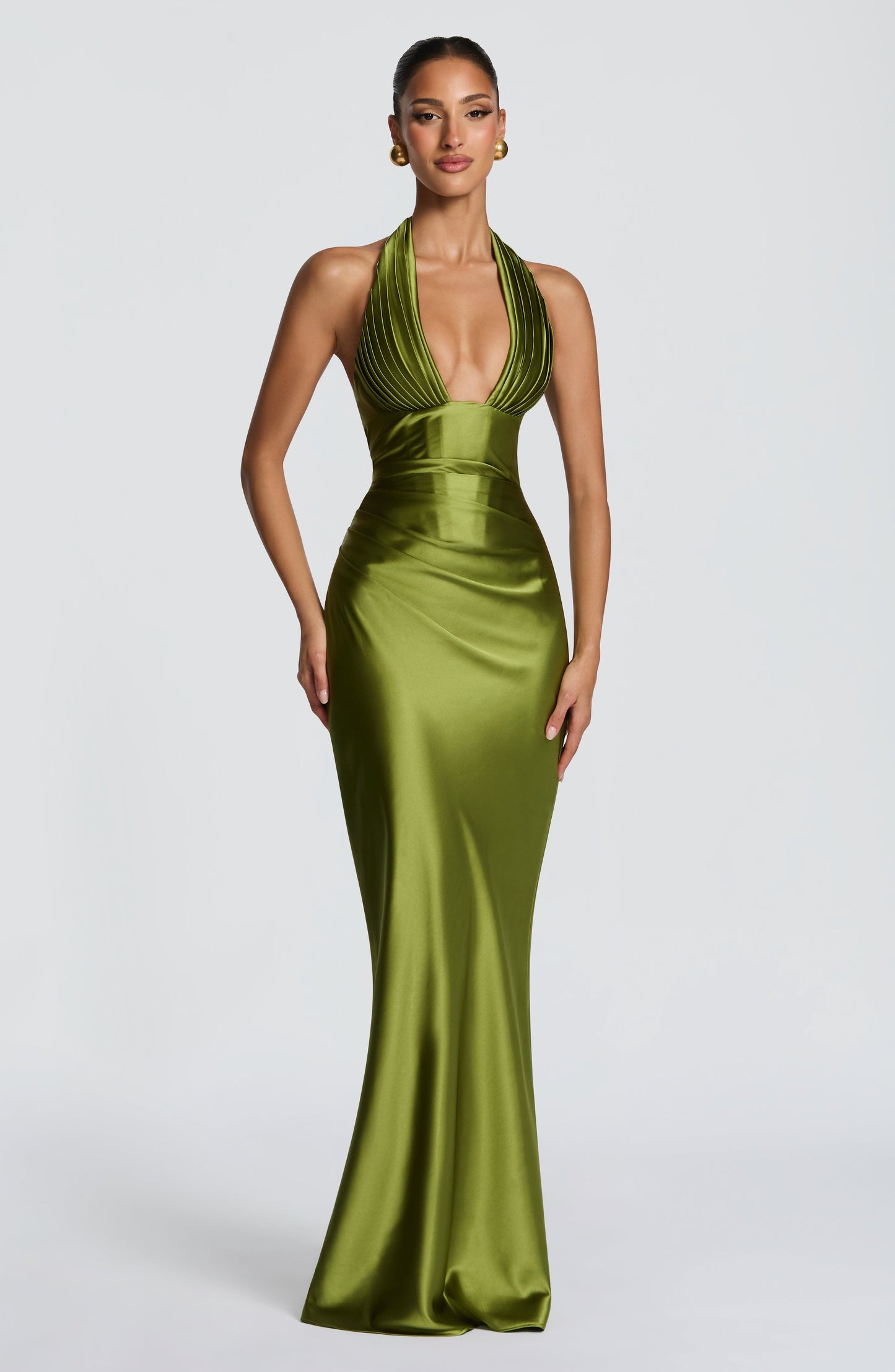 Robe Longue Elowen - Vert olive