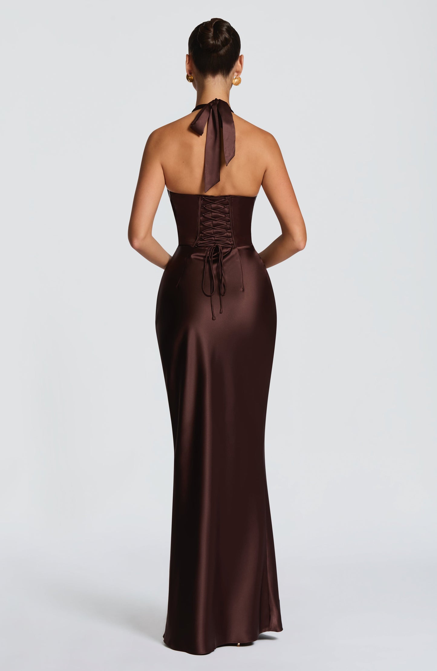 Robe Longue Elowen - Brun prune