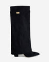 Robe Bottes en daim lavista hauteur genou - noir