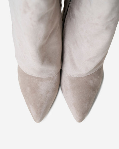 Robe Bottes En Daim Lavista Hauteur Genou - Taupe